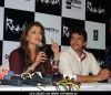 Aishwarya Rai and Ajay Gehi at the Press Conference of Movie "Raavan"